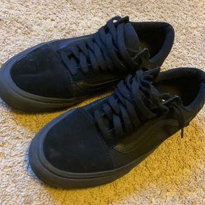 All Black Low-Top Vans